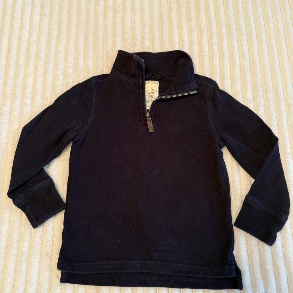 JCREW Crewcuts Dark Blue Zip-Up Top